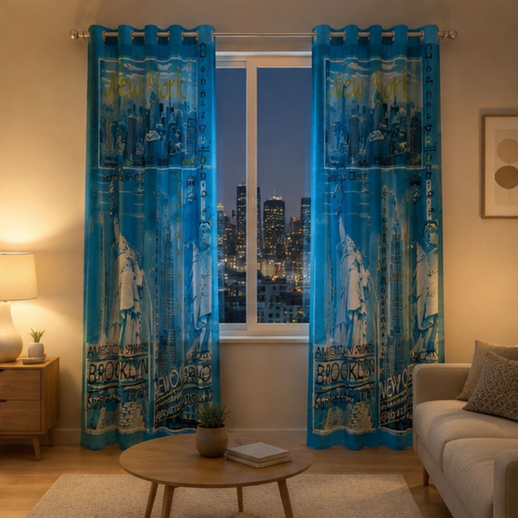 Inspire Curtain - Teal 2