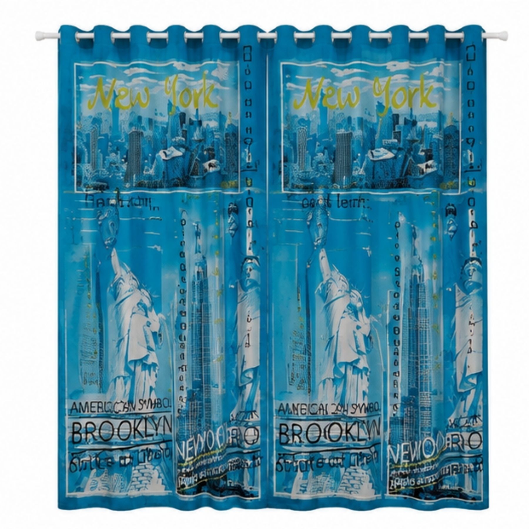 Inspire Curtain - Teal 4