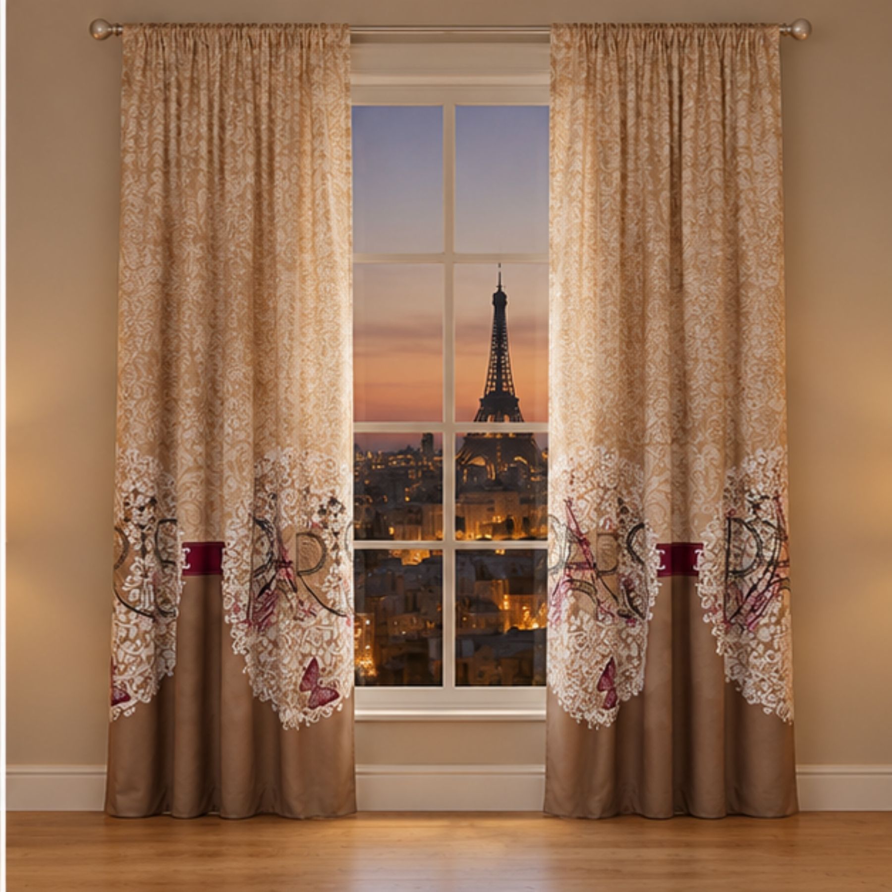 Oooh La La Curtain - Natural 2