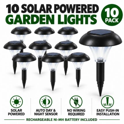 10Pc Garden Solar Lights